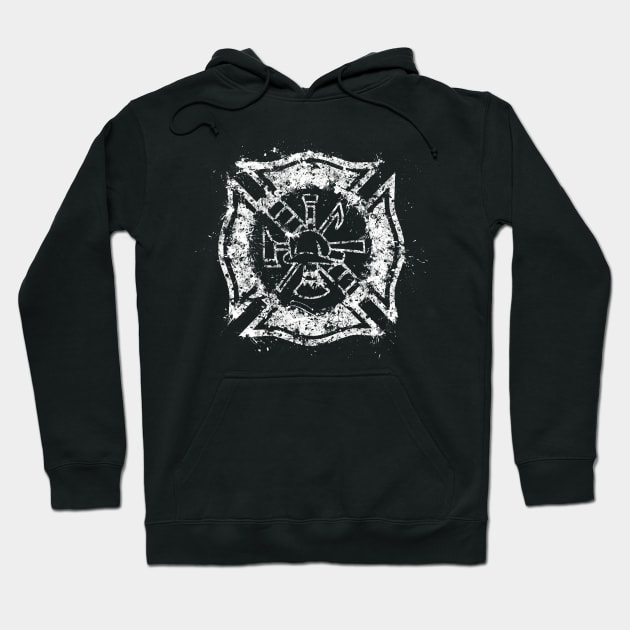 Fire Department - Maltese Cross Hoodie by JonathonSummers